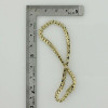 14K Yellow Gold Sapphire and Diamond Bracelet 7.25 inches long Circa 1980