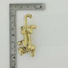 14K Yellow Gold Panther Pin with Diamond Collar