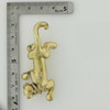 14K Yellow Gold Panther Pin with Diamond Collar