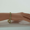 Vintage 14K Yellow Gold 2.5 ct tw Diamond Bracelet 7.25 Inch Long Circa 1960