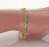 10K Yellow Gold 3 ct tw Champagne Diamond Bracelet 7 Inch Long Circa 1970