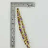 14K Yellow Gold Amethyst Citrine and Garnet Bracelet 7.5 Inch Long