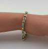 10K Yellow and White Gold 2 ct tw Diamond Bracelet 7 Inches Circa 1980