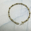 10K Yellow and White Gold 2 ct tw Diamond Bracelet 7 Inches Circa 1980