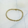 10K Yellow Gold 2 ct tw Champagne Diamond Bracelet 7 Inch Length Circa 1970