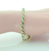 10K Yellow Gold 2 ct tw Champagne Diamond Bracelet 7 Inch Length Circa 1970