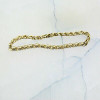10K Yellow Gold 2 ct tw Champagne Diamond Bracelet 7 Inch Length Circa 1970