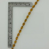 14K Yellow Gold Citrine and Diamond Bracelet 7 inch Circa 1970