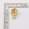 14K Yellow Gold Amethyst Opal and Diamond Pendant