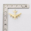 14K Yellow Gold Plane - Jet Liner Pendant