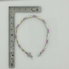 14K WG 3 ct tw Pink Sapphire and Diamond Accents Bracelet 7 inch Circa 1990