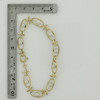 Vintage 14K Yellow Gold Pearl Set Bracelet 7.75 inch Circa 1960