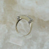 14K White Gold 1/2 ct TW Diamond Pave Ring GVS quality Size 8.75 Circa 1980