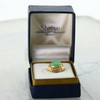 14K Yellow Gold Jade Tie Tack Excellent Quality