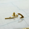 14K Yellow Gold 2.5 mm Diamond Set Tie Tack