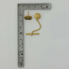 10K Yellow Gold and Sapphire Tie Tack Fisher Body Anniversary Pin