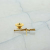 14K Yellow Gold Rifle Tie Tack Circa 1970