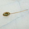 Antique 10K (Tested) Gold Turquoise Stick Pin Circa 1930