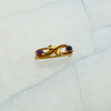 Antique 14K Yellow Gold Amethyst Floral Pin Circa 1920