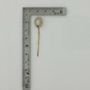 Antique 10K Gold Opal and Seed Pearl Horseshoe Stick Pin Circa 1930