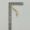 Vintage 14K Yellow Gold Diamond Pin Wisp Form Circa 1960