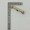 Victorian 14K Yellow Gold Diamond Barbell Pin