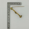 Victorian 14K Yellow Gold Diamond Barbell Pin