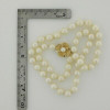 14K Yellow Gold Mounted Cultured Pearl Strand 16 inch long 14K yellow gold clasp