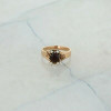 Antique 10K Rose Gold Victorian Garnet and Seed Pearl Ring Size 7.25 Circa 1890