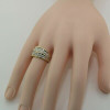 14K Yellow Gold 1 ct est Diamond Ring H SI Quality Size 7.75 Circa 1970