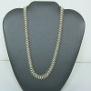 14K Yellow Gold White Freshwater and Gold Bead Necklace 18 inch Circa 1970