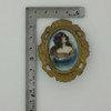 Antique Porcelain Portrait Brooch Victorian Style Circa 1900