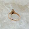 Victorian 14K Rose/Yellow Gold and Turquoise Ring Size 7.5 Circa 1880
