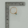 Victorian 14K Rose/Yellow Gold and Turquoise Ring Size 7.5 Circa 1880