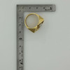 14K Yellow Gold and Diamond S Monogrammed Ring Size 10.25 Circa 1970