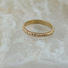 14K Yellow Gold Engraved Band Size 9.5 Circa 1940