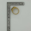 14K Yellow Gold Diamond Signet Ring New Old Stock Size 9 Circa 1970