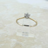 18K Yellow Gold Diamond Cluster Ring Floral Design Size 7.25