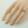 14K Yellow Gold Pearl Ring 2 Small 3.2 mm Pearls Size 3.75