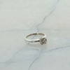 14K White Gold Diamond Solitaire Engagement Ring Size 4.25