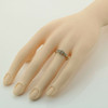 10K Yellow Gold Diamond Heart Ring Size 6.5