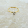 14K Yellow Gold Solitaire Diamond Engagement Ring Size 6.5