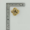 Antique 10K Yellow Gold Diamond Circles Pin Circa 1920