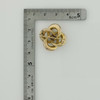 Antique 10K Yellow Gold Diamond Circles Pin Circa 1920