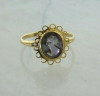 10K Yellow Gold Abalone Carved Cameo Ring Size 7.5 Circa 1970