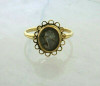 10K Yellow Gold Abalone Carved Cameo Ring Size 7.5 Circa 1970