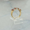 10K Yellow Gold 1 ct tw Ruby and Diamond Ring Size 6.25