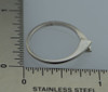 10k White Gold Small Modern Diamond Ring 1/8 ct. Center, Size 7