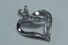 10K White Gold Heart Shaped Pendant with 1/2 ct. tw. Diamonds