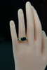10K Yellow Gold Black Onyx and Mother of Pearl Ring,  Ring Size 7.25